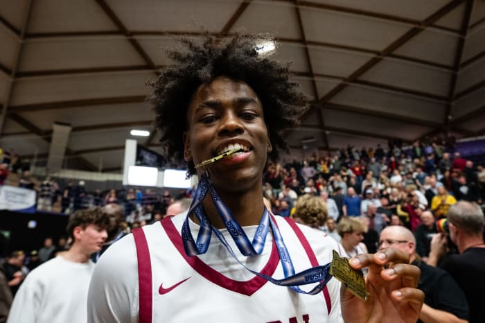 Central Catholic Roosevelt 6A Oregon boys basketball final 2024 Naji Saker-321